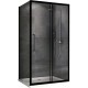 Душевой уголок Abber Schwarzer Diamant 140x60 AG30140BH-S60B профиль Черный стекло прозрачное