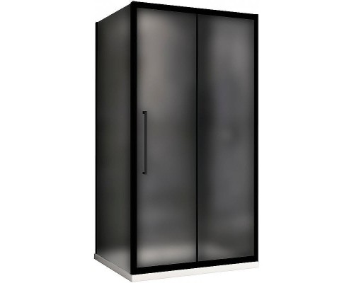 Душевой уголок Abber Schwarzer Diamant 110x90 AG30110BMH-S90BM профиль Черный стекло матовое