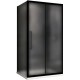 Душевой уголок Abber Schwarzer Diamant 120x70 AG30120BMH-S70BM профиль Черный стекло матовое