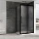Душевой уголок Abber Schwarzer Diamant 120x70 AG30120BMH-S70BM профиль Черный стекло матовое
