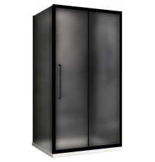 Душевой уголок Abber Schwarzer Diamant 130x90 AG30130BMH-S90BM профиль Черный стекло матовое
