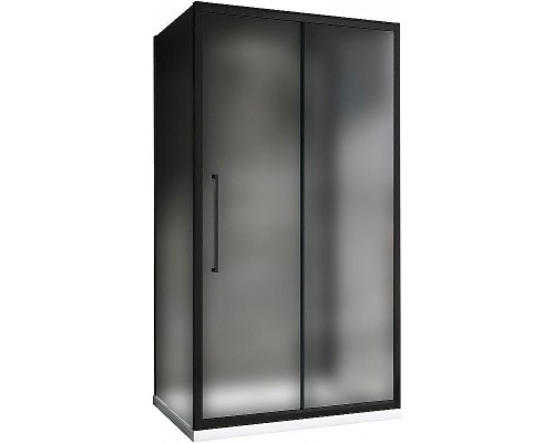 Душевой уголок Abber Schwarzer Diamant 110x80 AG30110BMH-S80BM-S80BM профиль Черный стекло матовое