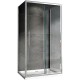Душевой уголок Abber Schwarzer Diamant 140x50 AG30140H-S50-S50 профиль Хром стекло прозрачное