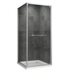 Душевой уголок Abber Schwarzer Diamant 100x100 AG0A100 профиль Хром стекло прозрачное