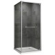 Душевой уголок Abber Schwarzer Diamant 100x100 AG0A100 профиль Хром стекло прозрачное