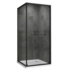 Душевой уголок Abber Schwarzer Diamant 100x100 AG0A100B профиль Черный стекло прозрачное