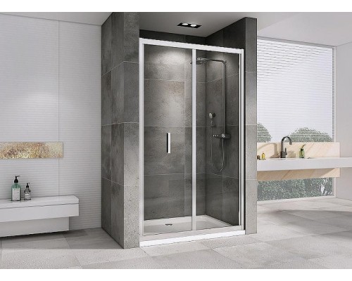 Душевая дверь Abber Sonnenstrand 110 AG07110 профиль Хром стекло прозрачное