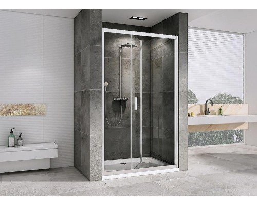 Душевая дверь Abber Sonnenstrand 110 AG07110 профиль Хром стекло прозрачное