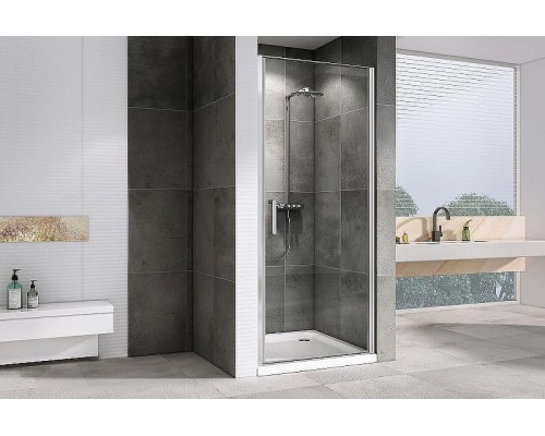 Душевая дверь Abber Sonnenstrand 100 AG04100 профиль Хром стекло прозрачное