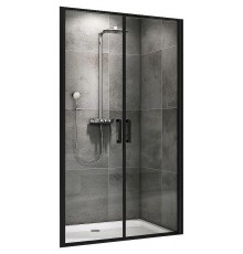 Душевая дверь Abber Sonnenstrand 100 AG04100BC профиль Черный стекло прозрачное