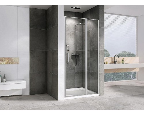 Душевая дверь Abber Sonnenstrand 100 AG04100S профиль Хром стекло прозрачное