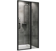 Душевая дверь Abber Sonnenstrand 100 AG04100BS профиль Черный стекло прозрачное