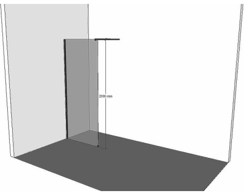 Душевая перегородка Allen Brau Infinity 1 100 3.21018.60.T профиль Медь браш стекло тонированное