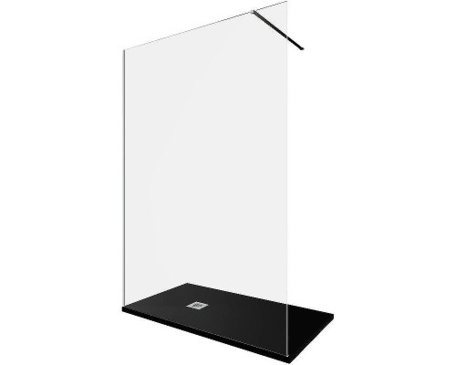 Душевая перегородка Allen Brau Infinity 1 140 3.21025.BA профиль Серебро браш стекло прозрачное