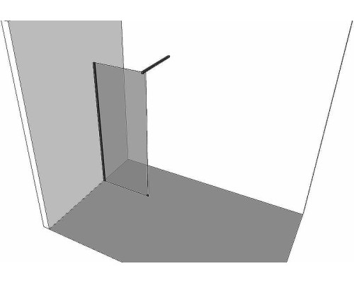 Душевая перегородка Allen Brau Infinity 1 140 3.21025.BA профиль Серебро браш стекло прозрачное