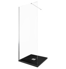 Душевая перегородка Allen Brau Infinity 1 80 3.21001.BA профиль Серебро браш стекло прозрачное