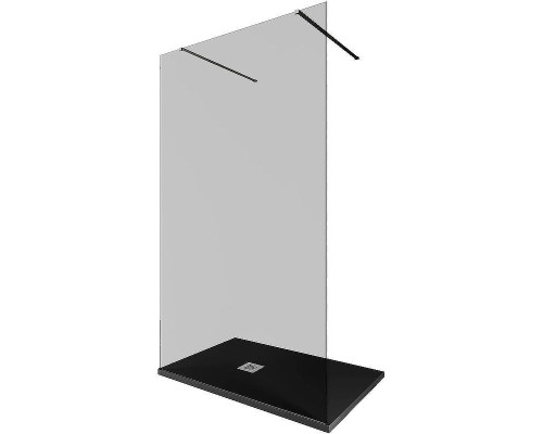 Душевая перегородка Allen Brau Infinity 2 120 3.21044.BA.T профиль Серебро браш стекло тонированное