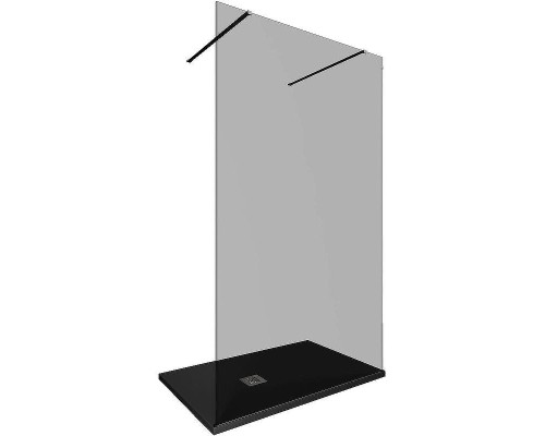 Душевая перегородка Allen Brau Infinity 2 120 3.21044.BA.T профиль Серебро браш стекло тонированное