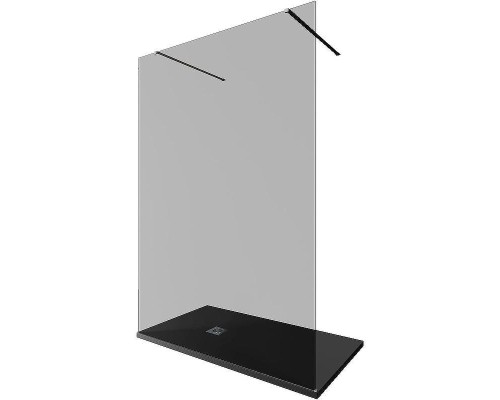 Душевая перегородка Allen Brau Infinity 2 140 3.21050.BA.T профиль Серебро браш стекло тонированное