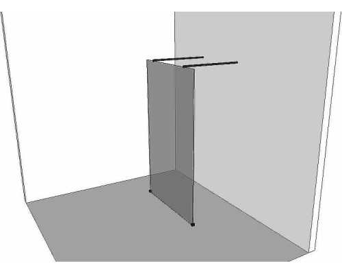 Душевая перегородка Allen Brau Infinity 2 140 3.21050.BA.T профиль Серебро браш стекло тонированное