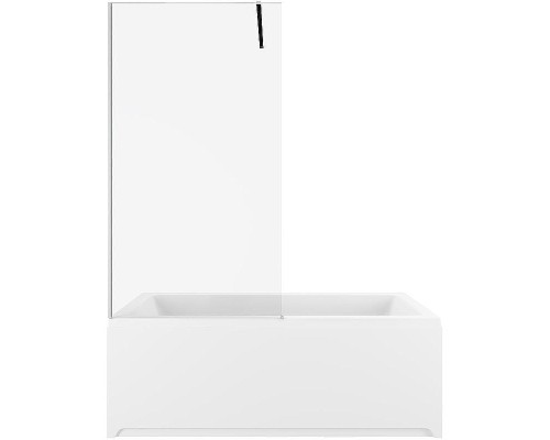 Шторка на ванну Allen Brau Infinity 3 80 3.21061.BA профиль Серебро браш стекло прозрачное