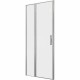 Душевая дверь Allen Brau Priority 90 3.31026.BA профиль Серебро браш стекло прозрачное