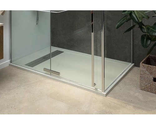 Душевая стенка Allen Brau Priority 100 3.31046.00 профиль Хром стекло прозрачное