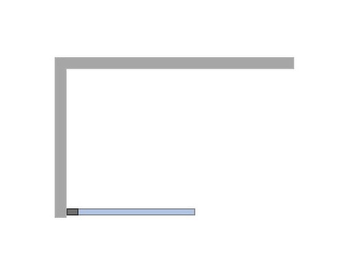 Шторка на ванну Ambassador Bath Screens 80х140 16041103 профиль Хром стекло CrystalPure