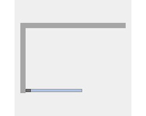 Шторка на ванну Ambassador Bath Screens 80х140 16041209 профиль Черный стекло прозрачное