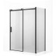 Душевая стенка Ambassador Benefit 80 80HB профиль Черный cтекло прозрачное
