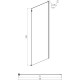 Душевая стенка Ambassador Benefit 80 80HB профиль Черный cтекло прозрачное