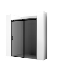 Душевая дверь Ambassador Benefit 140 19022203HBB профиль Черный cтекло тонированное