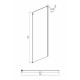 Душевая стенка Ambassador Benefit 120 120HX профиль Хром стекло прозрачное