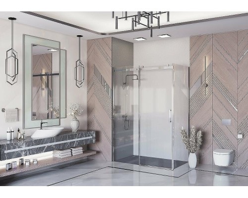 Душевой уголок Ambassador Benefit 140x90 19021103HX-90HX профиль Хром стекло прозрачное