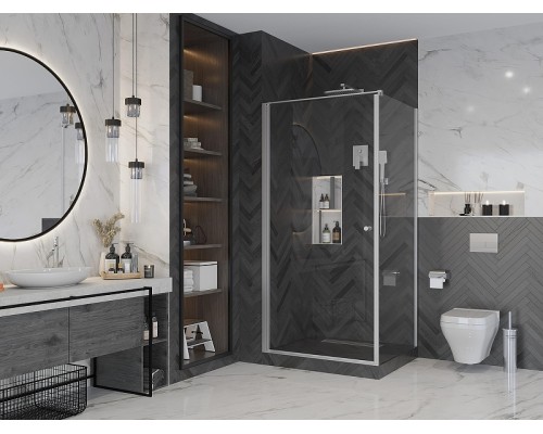 Душевая стенка Ambassador Elysium 100 100CX профиль Хром cтекло прозрачное