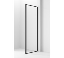 Душевая стенка Ambassador Forsa 80 80AB профиль Черный cтекло прозрачное