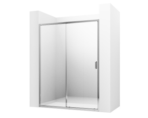 Душевая дверь Ambassador Forsa 110 17021117AX профиль Хром cтекло прозрачное