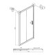 Душевая дверь Ambassador Forsa 120 17021118AX профиль Хром cтекло прозрачное
