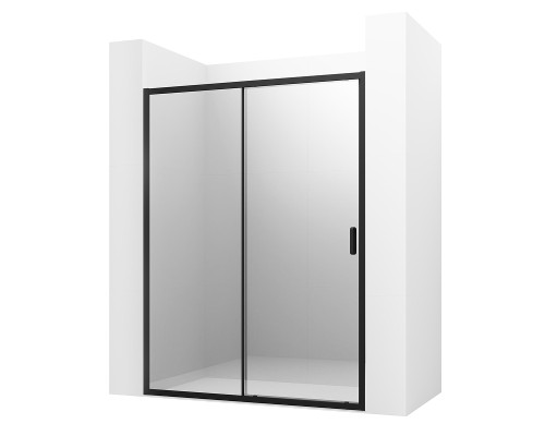 Душевая дверь Ambassador Forsa 100 17021216AB профиль Черный cтекло прозрачное