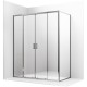 Душевой уголок Ambassador Forsa 160х70 17021111AX-70AX профиль Хром стекло прозрачное