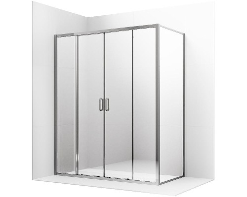 Душевой уголок Ambassador Forsa 160х80 17021111AX-80AX профиль Хром стекло прозрачное