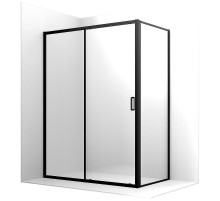 Душевой уголок Ambassador Forsa 160х80 17021222AB-80AB профиль Черный стекло прозрачное