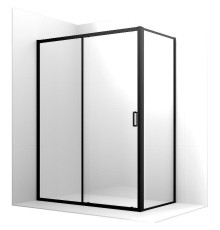 Душевой уголок Ambassador Forsa 160х100 17021222AB-100AB профиль Черный стекло прозрачное