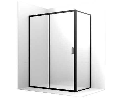 Душевой уголок Ambassador Forsa 160х120 17021222AB-120AB профиль Черный стекло прозрачное