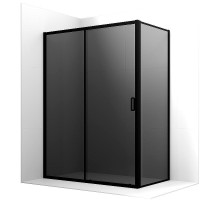 Душевой уголок Ambassador Forsa 160х110 17022222ABB-110ABB профиль Черный стекло тонированное