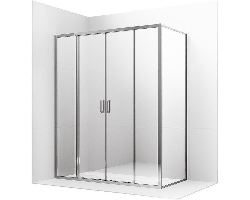 Душевой уголок Ambassador Forsa 160х120 17021111AX-120AX профиль Хром стекло прозрачное