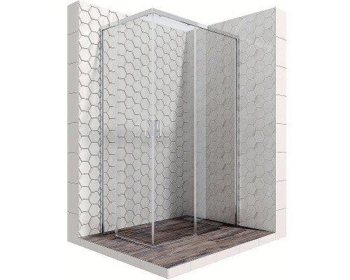 Душевой уголок Ambassador Queen 120х80 11011106R профиль Хром стекло прозрачное