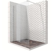 Душевая перегородка Ambassador Walk-in 100х200 15031102 профиль Хром стекло прозрачное