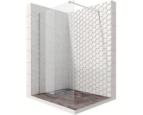 Душевая перегородка Ambassador Walk-in 100х200 15031102 профиль Хром стекло прозрачное