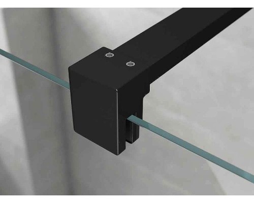 Душевая перегородка Ambassador Walk-in 110х200 15031234 профиль Черный стекло прозрачное